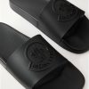 Basile Logo-Embossed Rubber Slides - CU Basile Logo-Embossed Rubber Slides - CU