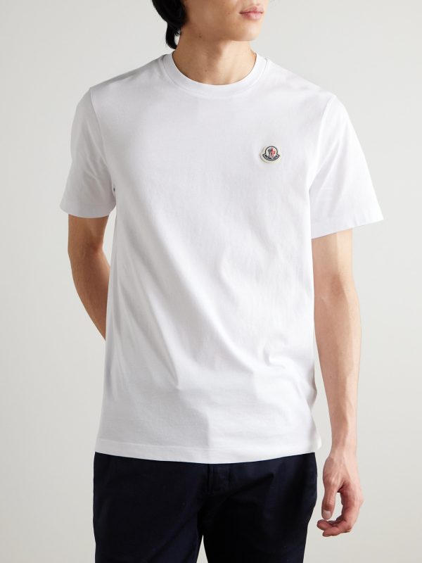 Three-Pack Logo-Appliquéd Cotton-Jersey T-Shirts - FR Three-Pack Logo-Appliquéd Cotton-Jersey T-Shirts - FR