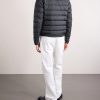 Sestriere Slim-Fit Leather-Trimmed Quilted Shell Hooded Down Jacket - BK Sestriere Slim-Fit Leather-Trimmed Quilted Shell Hooded Down Jacket - BK