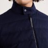 Luray Slim-Fit Leather-Trimmed Quilted Jersey Down Jacket - CU Luray Slim-Fit Leather-Trimmed Quilted Jersey Down Jacket - CU