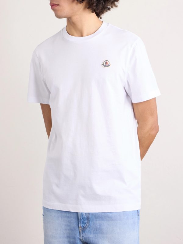 Three-Pack Logo-Appliquéd Cotton-Jersey T-Shirts - E1 Three-Pack Logo-Appliquéd Cotton-Jersey T-Shirts - E1