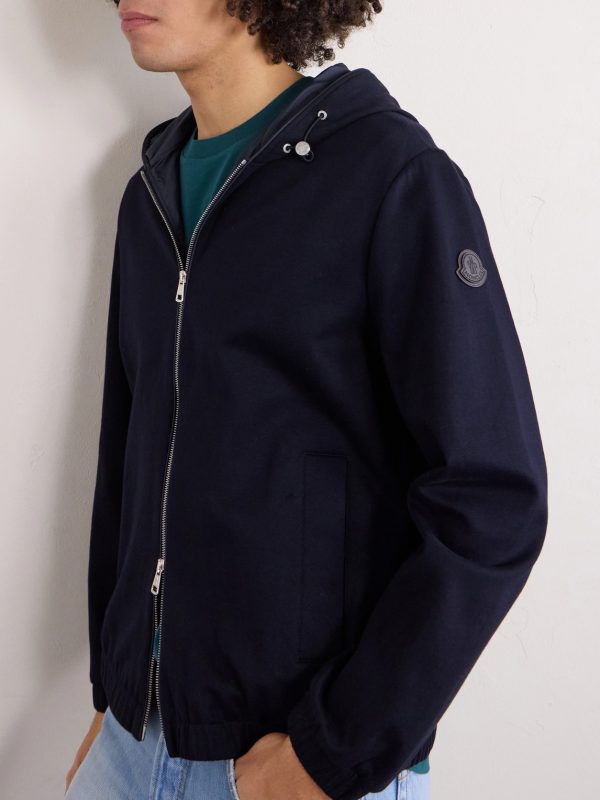 Cotton-Blend Jersey Zip-Up Hoodie - CU Cotton-Blend Jersey Zip-Up Hoodie - CU