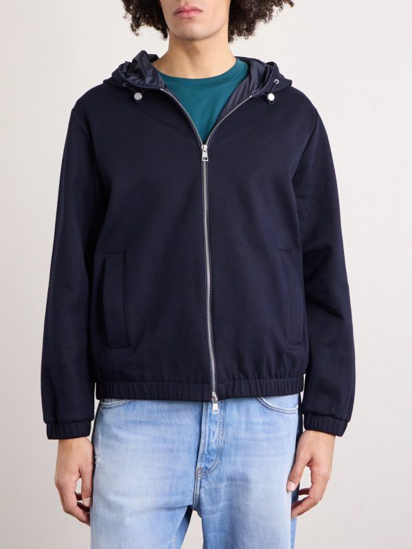 Cotton-Blend Jersey Zip-Up Hoodie - FR Cotton-Blend Jersey Zip-Up Hoodie - FR
