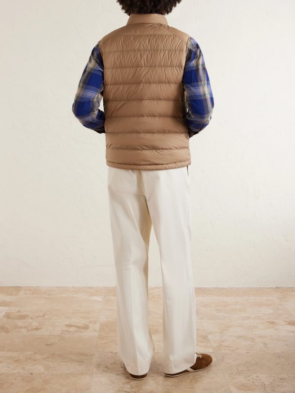 Barthe Logo-Appliquéd Quilted Nylon Down Gilet - BK Barthe Logo-Appliquéd Quilted Nylon Down Gilet - BK
