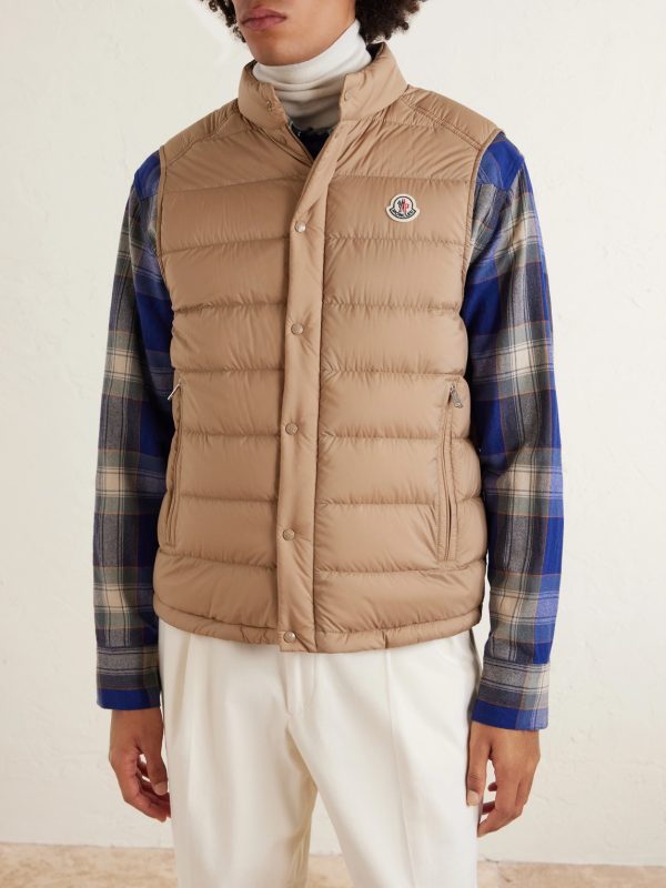 Barthe Logo-Appliquéd Quilted Nylon Down Gilet - FR Barthe Logo-Appliquéd Quilted Nylon Down Gilet - FR
