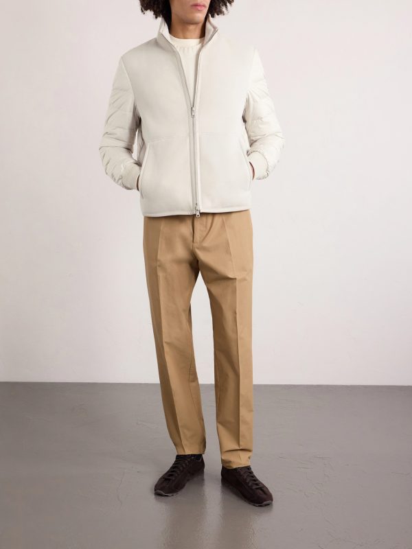 Crachin Reversible Leather-Trimmed Quilted Shell and Shearling Down Jacket - OU