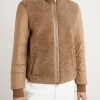 Crachin Reversible Leather-Trimmed Quilted Shell and Shearling Down Jacket - E1