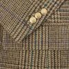 Incotex Double-Breasted Prince of Wales Checked Wool Blazer - CU