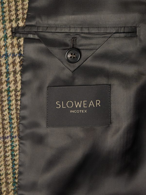 Incotex Double-Breasted Prince of Wales Checked Wool Blazer - E1