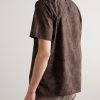 Camp-Collar Floral-Print Cotton Shirt - BK Camp-Collar Floral-Print Cotton Shirt - BK