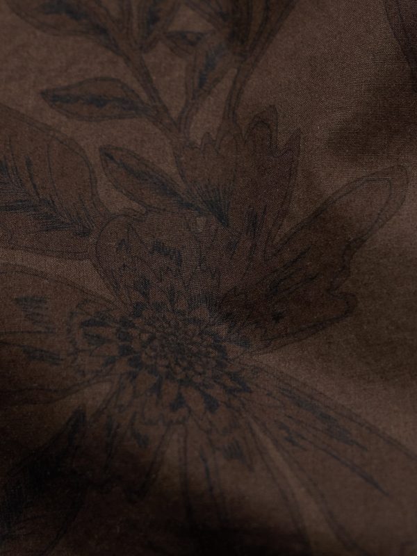 Camp-Collar Floral-Print Cotton Shirt - E1 Camp-Collar Floral-Print Cotton Shirt - E1