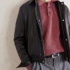 Knitted Cotton-Blend Polo Sweater - CU