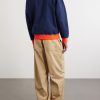 Logo-Embroidered Cotton-Jersey Half-Zip Sweatshirt - BK Logo-Embroidered Cotton-Jersey Half-Zip Sweatshirt - BK