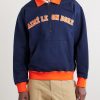 Logo-Embroidered Cotton-Jersey Half-Zip Sweatshirt - FR Logo-Embroidered Cotton-Jersey Half-Zip Sweatshirt - FR