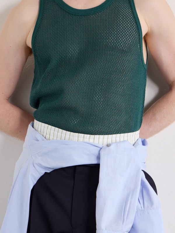 Open-Knit Cotton Tank Top - CU Open-Knit Cotton Tank Top - CU