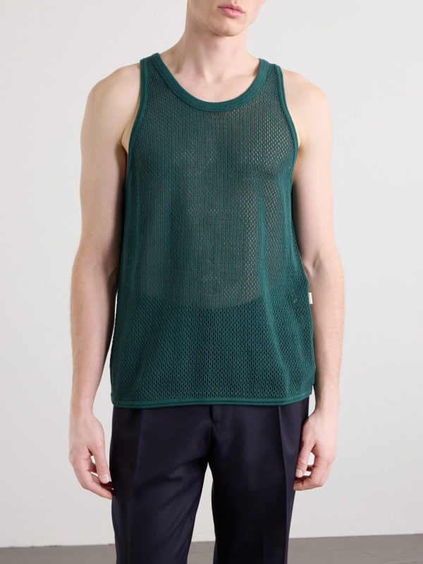 Open-Knit Cotton Tank Top - FR Open-Knit Cotton Tank Top - FR