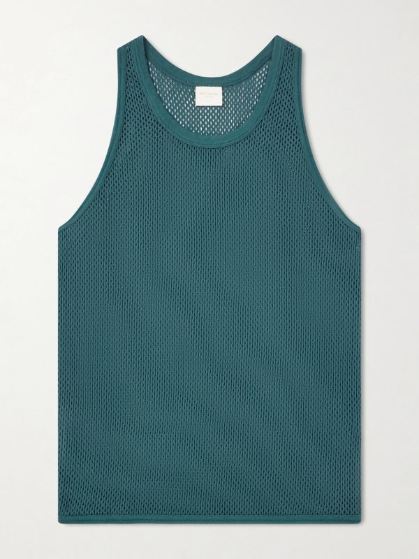 Open-Knit Cotton Tank Top Open-Knit Cotton Tank Top