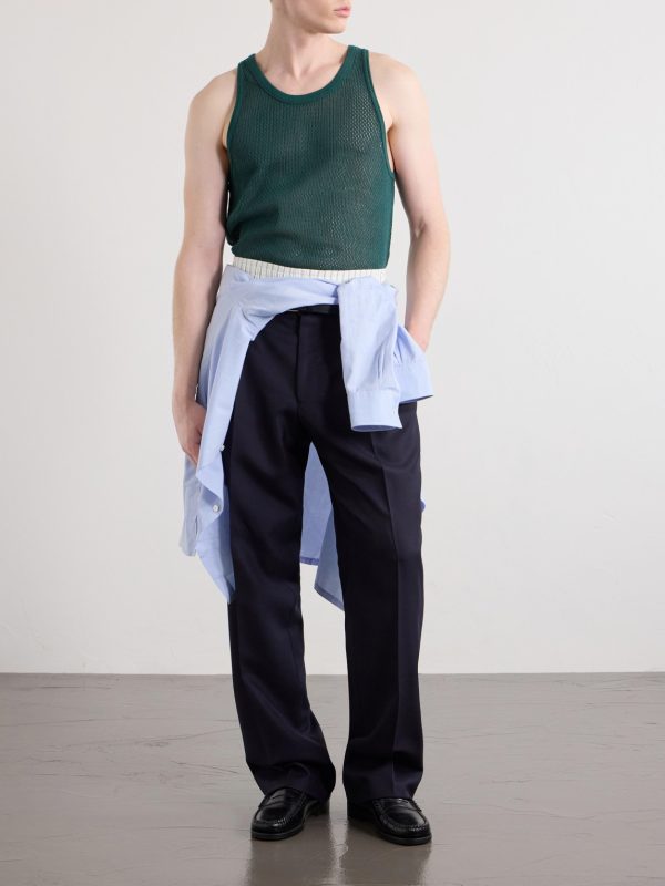 Open-Knit Cotton Tank Top - OU Open-Knit Cotton Tank Top - OU