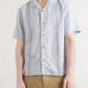 Embroidered Linen-Blend Shirt - FR Embroidered Linen-Blend Shirt - FR