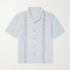 Embroidered Linen-Blend Shirt Embroidered Linen-Blend Shirt