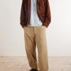 Embroidered Linen-Blend Shirt - OU Embroidered Linen-Blend Shirt - OU