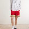 Novelty Straight-Leg Logo-Embroidered Mesh Drawstring Shorts - OU