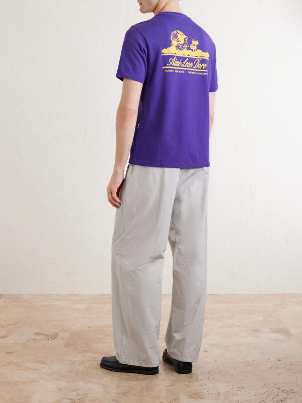 Unisphere Logo-Print Cotton-Jersey T-Shirt - BK