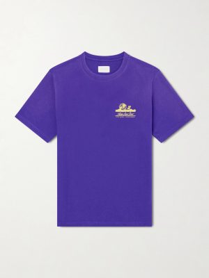 Unisphere Logo-Print Cotton-Jersey T-Shirt Unisphere Logo-Print Cotton-Jersey T-Shirt