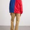 Logo-Print Colour-Block Cotton Overshirt - BK Logo-Print Colour-Block Cotton Overshirt - BK