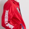 Logo-Print Colour-Block Cotton Overshirt - E1 Logo-Print Colour-Block Cotton Overshirt - E1
