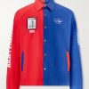 Logo-Print Colour-Block Cotton Overshirt Logo-Print Colour-Block Cotton Overshirt