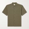 Cropped Cotton-Seersucker Shirt Cropped Cotton-Seersucker Shirt