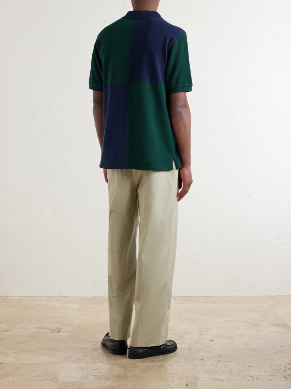 Straight-Leg Cotton-Canvas Trousers - BK