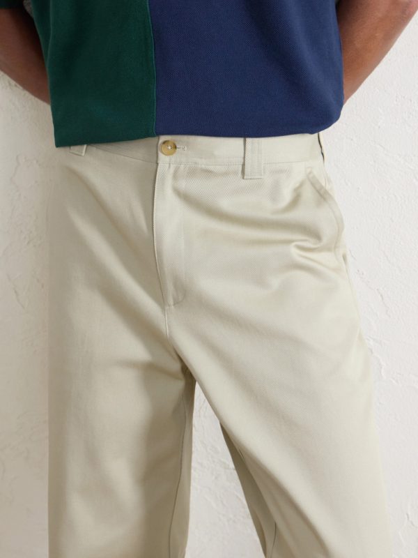 Straight-Leg Cotton-Canvas Trousers - CU