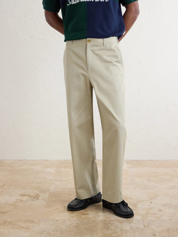 Straight-Leg Cotton-Canvas Trousers - FR