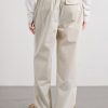 Wide-Leg Cotton Trousers - BK Wide-Leg Cotton Trousers - BK