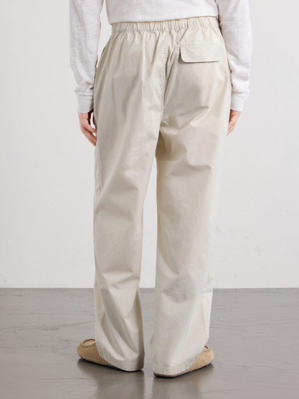 Wide-Leg Cotton Trousers - BK Wide-Leg Cotton Trousers - BK