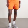 Straight-Leg Logo-Embroidered Shell Drawstring Shorts - FR