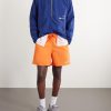 Straight-Leg Logo-Embroidered Shell Drawstring Shorts - OU