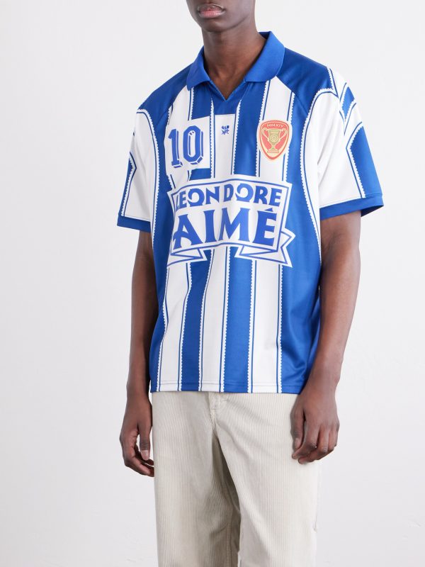 Logo-Appliquéd Striped Jersey T-Shirt - FR Logo-Appliquéd Striped Jersey T-Shirt - FR