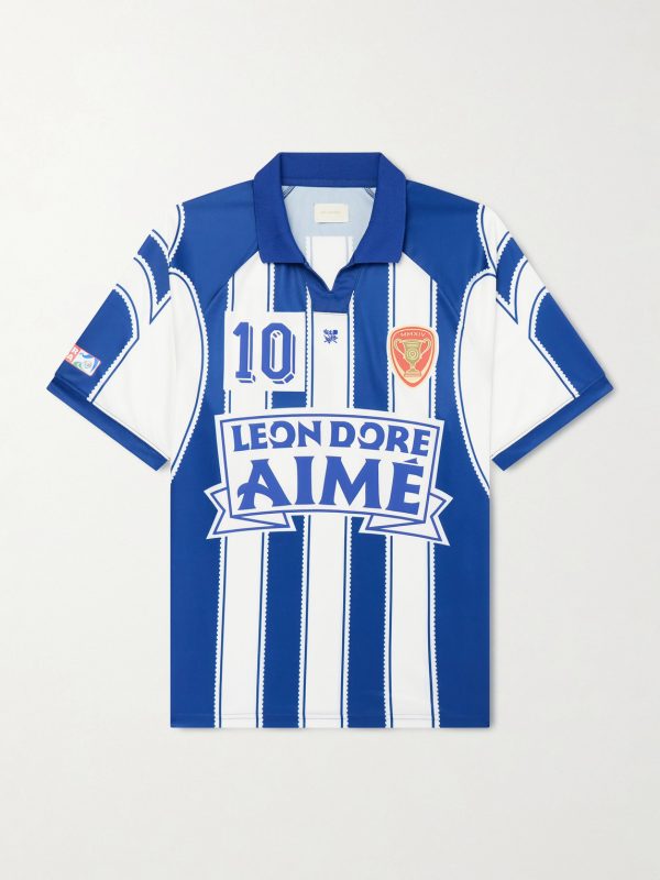 Logo-Appliquéd Striped Jersey T-Shirt Logo-Appliquéd Striped Jersey T-Shirt