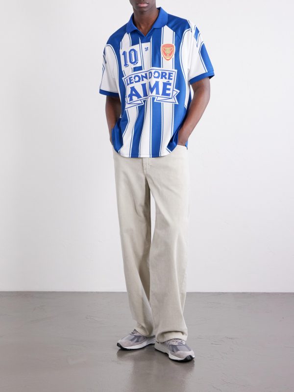 Logo-Appliquéd Striped Jersey T-Shirt - OU Logo-Appliquéd Striped Jersey T-Shirt - OU