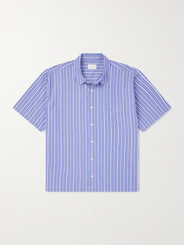 Striped Cotton-Poplin Shirt Striped Cotton-Poplin Shirt