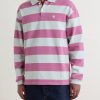 Striped Cotton-Jersey Polo Sweater - FR Striped Cotton-Jersey Polo Sweater - FR