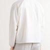Loo-Embroidered Shell Half-Zip Jacket - BK Loo-Embroidered Shell Half-Zip Jacket - BK