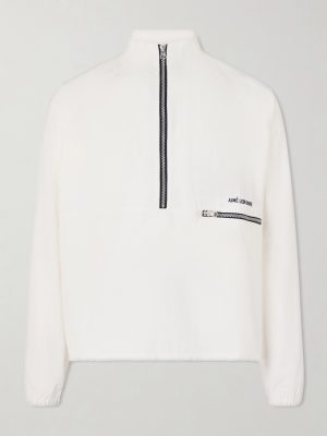 Loo-Embroidered Shell Half-Zip Jacket Loo-Embroidered Shell Half-Zip Jacket