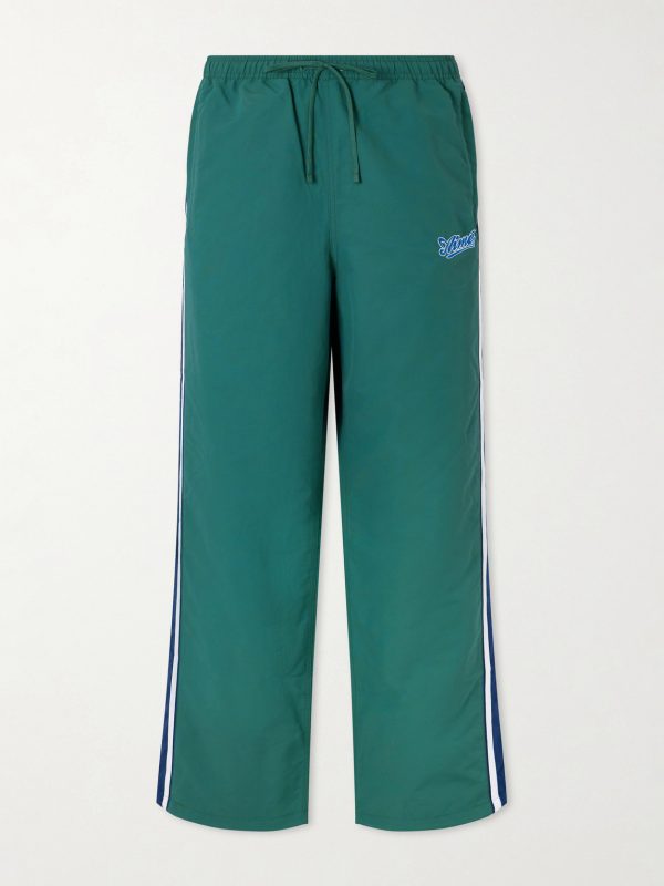 Logo-Embroidered Shell Track Pants