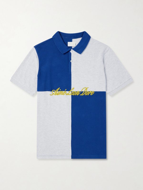 Logo-Embroidered Colour-Block Cotton-Piqué Polo Shirt Logo-Embroidered Colour-Block Cotton-Piqué Polo Shirt