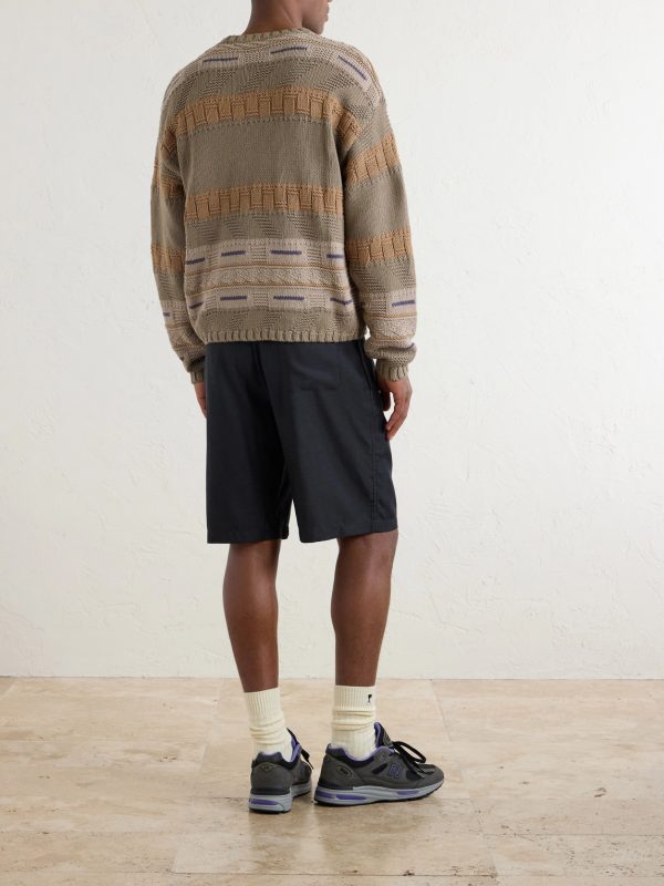 Knitted Cotton Sweater - BK Knitted Cotton Sweater - BK