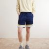Novelty Straight-Leg Logo-Embroidered Mesh Drawstring Shorts - OU